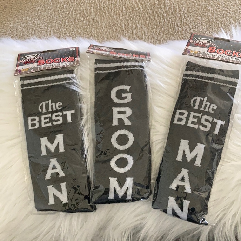 Groom & 2 Best Man Socks